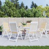 Vidaxl Garden Frea Poduszki Wysokie 6 St Wysokiego tyłu 120x50x3 cm tkanina beżowa