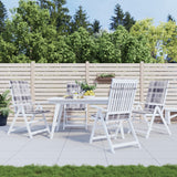 Cuscini da sedia da giardino Vidaxl 4 pezzi 120x50x3 cm Modello diamantato in tessuto grigio