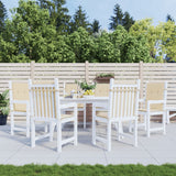 Cojines de silla de jardín Vidaxl 6 pcs 100x50x3 cm oxford tela beige