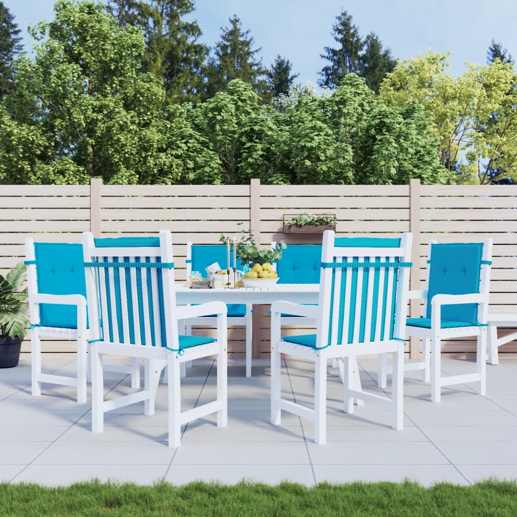 Vidaxl Garden chair cushions 6 pcs 100x50x3 cm Oxford fabric blue