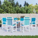 Vidaxl Garden chair cushions 6 pcs 100x50x3 cm Oxford fabric blue