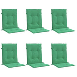 Vidaxl Garden Cushions 6 PCS 100x50x3 cm tessuto oxford verde