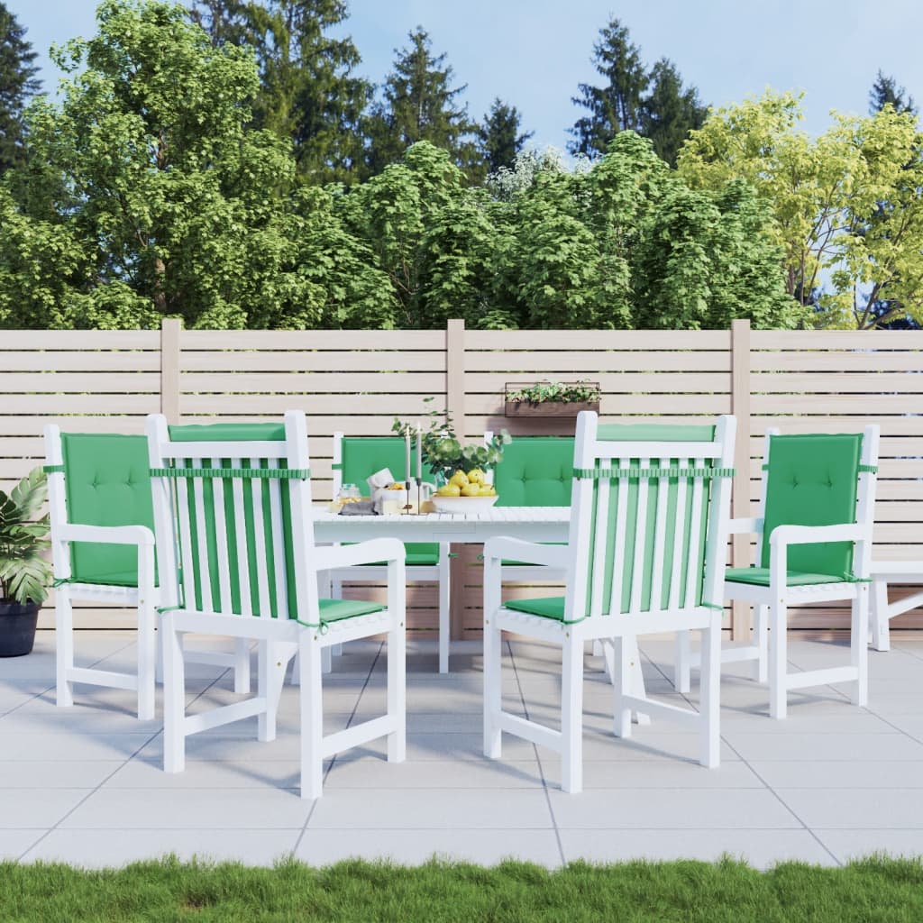Vidaxl Garden Cushions 6 PCS 100x50x3 cm tessuto oxford verde