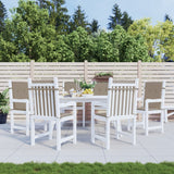 Vidaxl Garden Stol Puder 6 PCS 100x50x3 cm Oxford Fabric Taupe