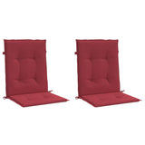 VidaXL Garden chair cushions 2 st 100x50x3 cm Oxford fabric wine red