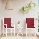 VidaXL Garden chair cushions 2 st 100x50x3 cm Oxford fabric wine red