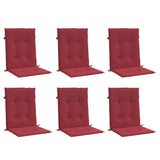 Vidaxl Garden chair cushions 6 pcs 100x50x3 cm Oxford fabric wine red