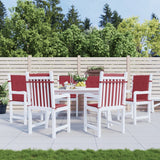 Vidaxl Garden chair cushions 6 pcs 100x50x3 cm Oxford fabric wine red
