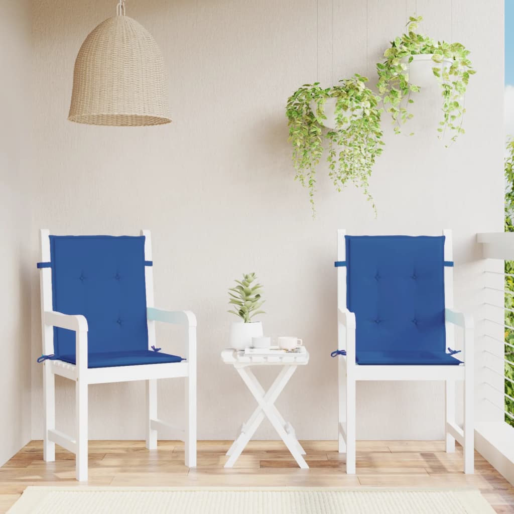 Vidaxl Garden stol blazine 2 pcs 100x50x3 cm Oxford tkanina kraljevsko modra