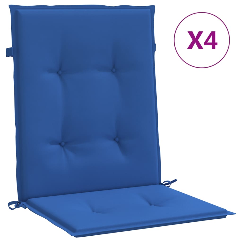Vidaxl Garden stol blazine 4 pcs 100x50x3 cm Oxford tkanina kraljevsko modra