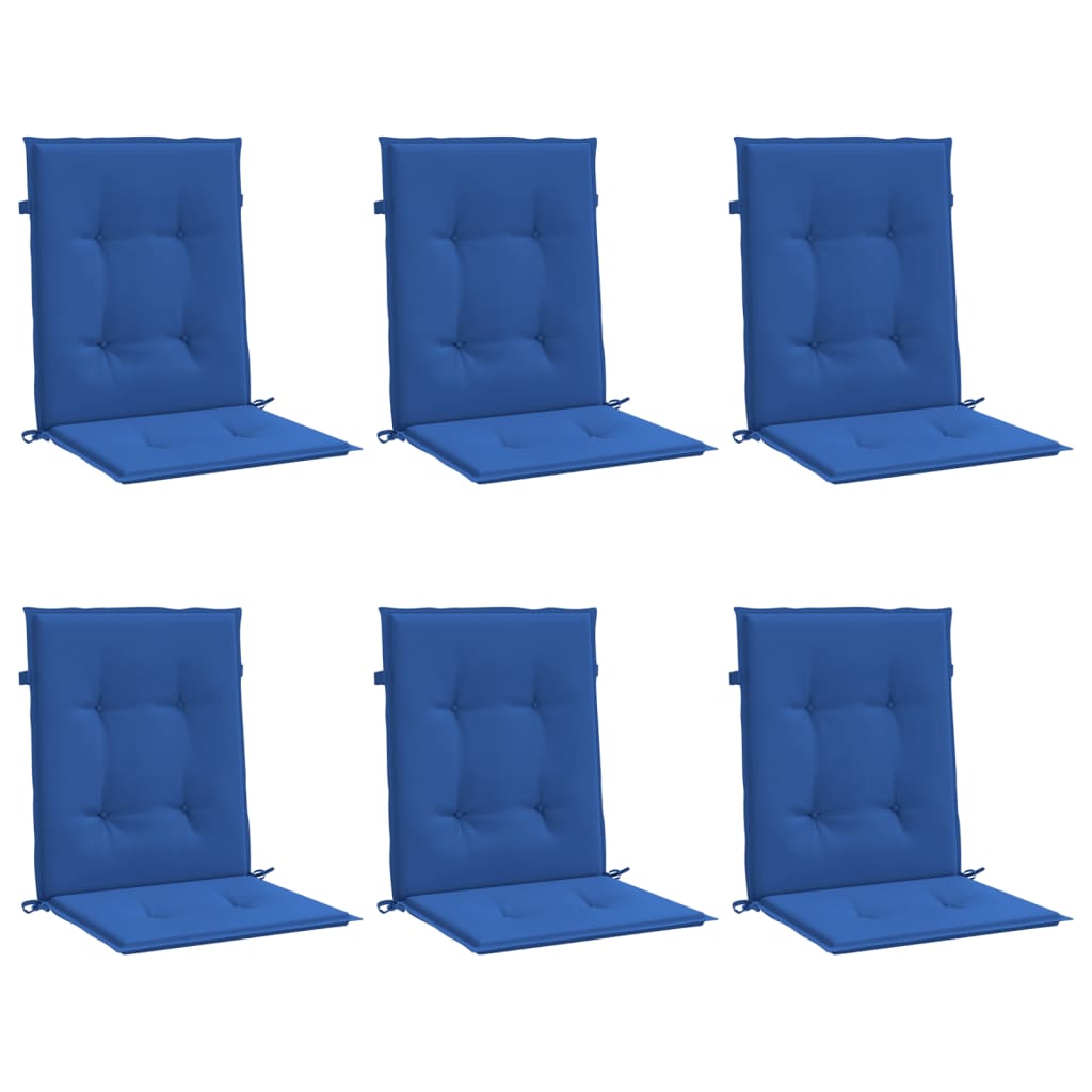 Vidaxl Garden chair cushions 6 pcs 100x50x3 cm Oxford fabric royal blue