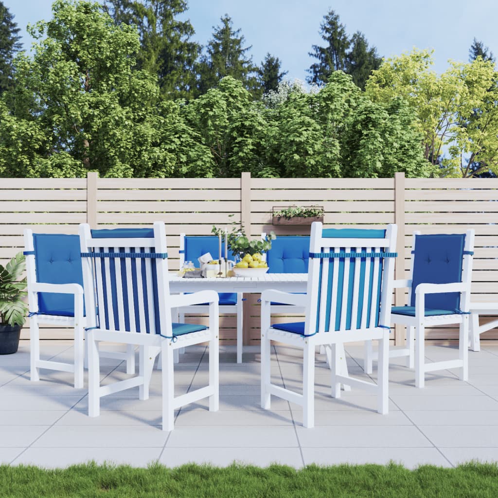 Vidaxl Garden chair cushions 6 pcs 100x50x3 cm Oxford fabric royal blue