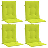 Vidaxl Garden Chair Cudions 4 st 100x50x3 cm oxford tyg klar grön