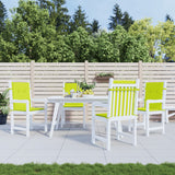 Vidaxl Garden Chair Cudions 4 st 100x50x3 cm oxford tyg klar grön