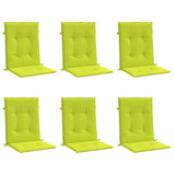 Vidaxl Garden Cushions 6 PCS 100x50x3 cm tessuto Oxford chiaro verde