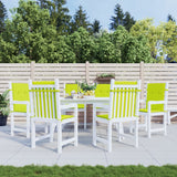 Vidaxl Garden Cushions 6 PCS 100x50x3 cm tessuto Oxford chiaro verde