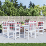 Vidaxl Gartenstuhlkissen 6 Stcs 100x50x3 cm Oxford Stoff Diamond Muster rot