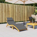 Vidaxl Lounger Cushion 186x58x4 cm Oxford Fabric Anthracite -farget