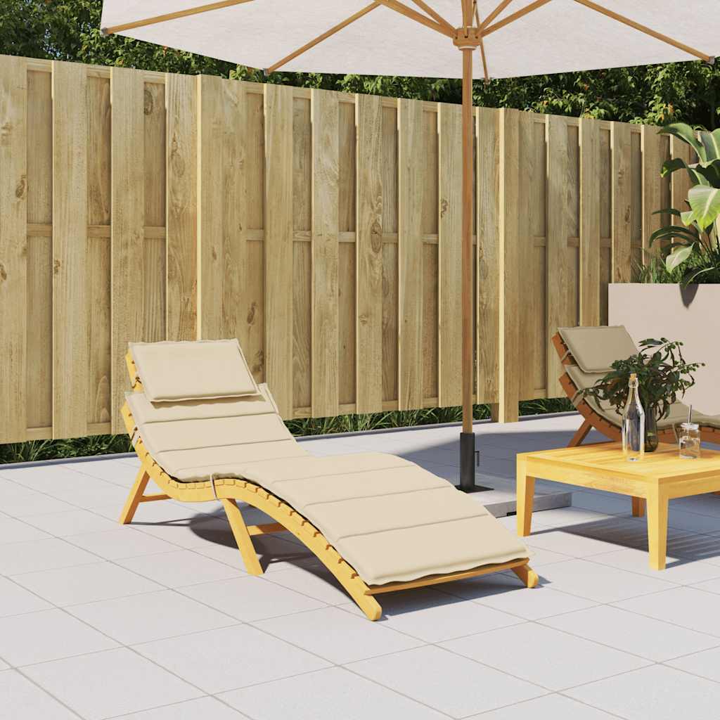 VidaXL lounger cushion 186x58x4 cm Oxford fabric beige