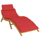 Vidaxl bivalna blazina 186x58x4 cm Oxford tkanina rdeča