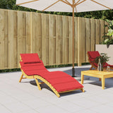 Vidaxl bivalna blazina 186x58x4 cm Oxford tkanina rdeča