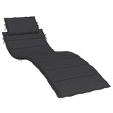 Vidaxl Lounger Cushion 186x58x4 cm Oxford stof sort