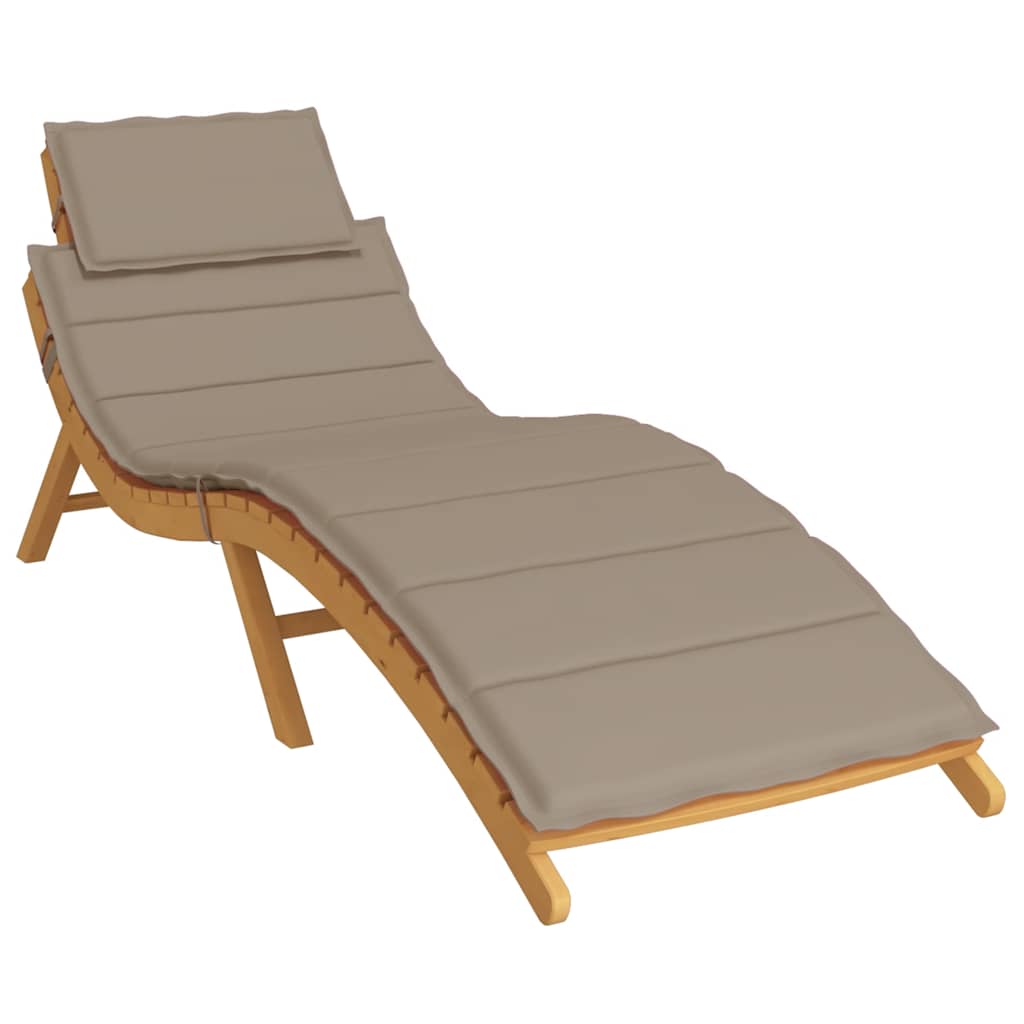 Vidaxl Lounger Kissen 186x58x4 cm Oxford Stofftaupe