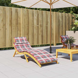 Vidaxl Lounger polštář 186x58x4 cm Oxford Fabric Diamond vzorec červená