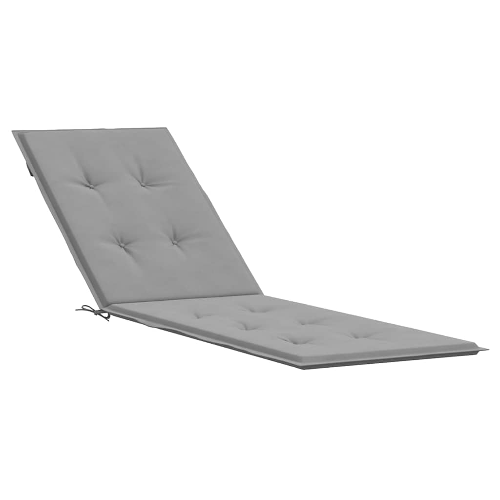 Vidaxl patio chair cushion (75+105) x50x4 cm gray