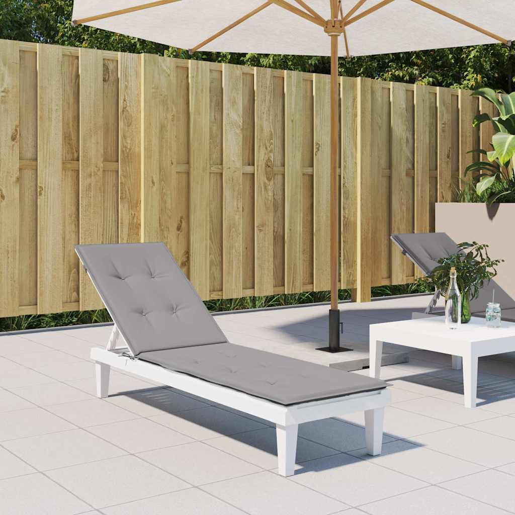 Vidaxl patio chair cushion (75+105) x50x4 cm gray