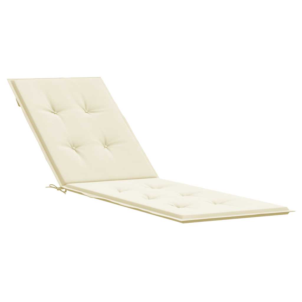 Vidaxl patio chair cushion (75+105) x50x4 cm cream -colored