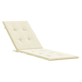 Vidaxl patio chair cushion (75+105) x50x4 cm cream -colored