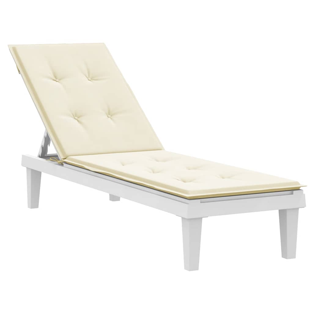 Vidaxl patio chair cushion (75+105) x50x4 cm cream -colored