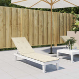 Vidaxl patio chair cushion (75+105) x50x4 cm cream -colored
