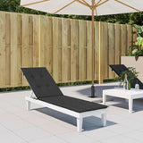 Vidaxl patio chair cushion (75+105) x50x4 cm black