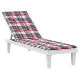 Vidaxl patio chair cushion window pattern (75+105) x50x4 cm red