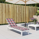 Vidaxl patio chair cushion window pattern (75+105) x50x4 cm red