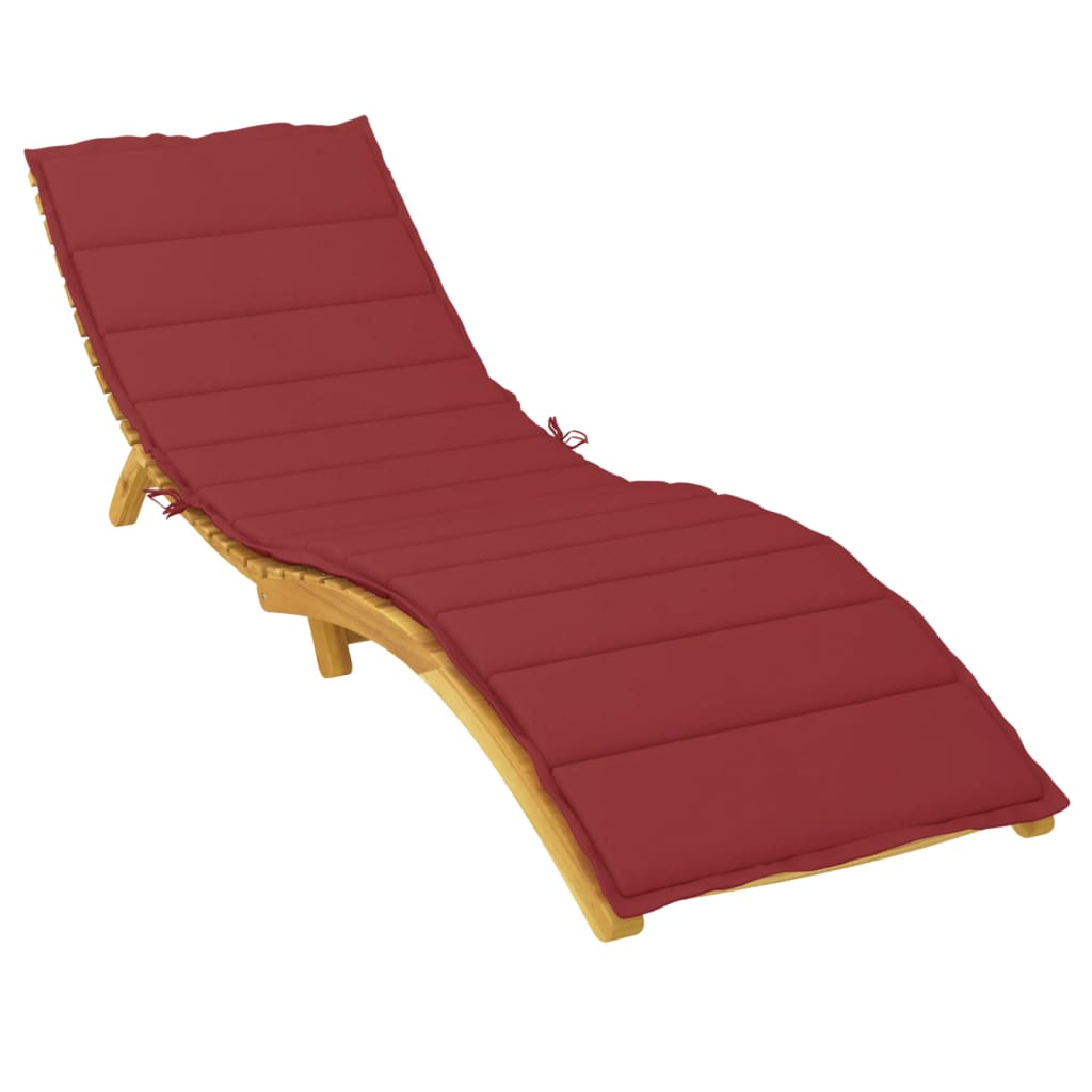 Vidaxl Rounger Cushion 200x50x3 CM Oxford Fabric Wine Red