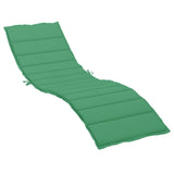 VIDAXL LOUNGER CUSHION 200x60x3 CM Oxford Tkanina zielona