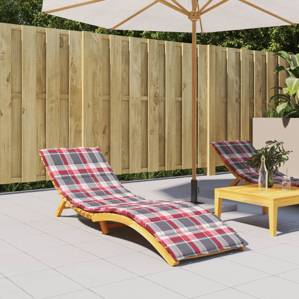 Vidaxl Lounger Blaphion 200x60x3 cm Oxford tkanina diamant rdeča