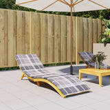 Vidaxl Lounger Cushion 200x70x3 cm Oxford tissu diamant motif gris
