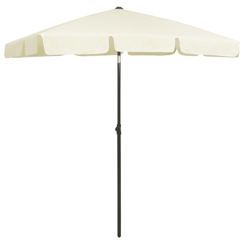 Vidaxl Strandparasol 180x120 cm peščeno rumeno