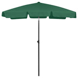Vidaxl Strandparasol 180x120 cm Grün