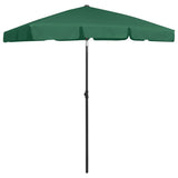 Vidaxl Strandparasol 180x120 cm Grün