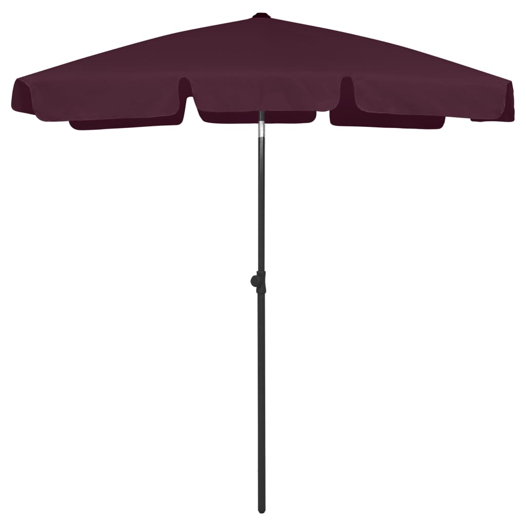 Vidaxl strandamparaolsol 180x120 cm Bordeaux rout