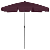 Vidaxl strandamparaolsol 180x120 cm Bordeaux rout