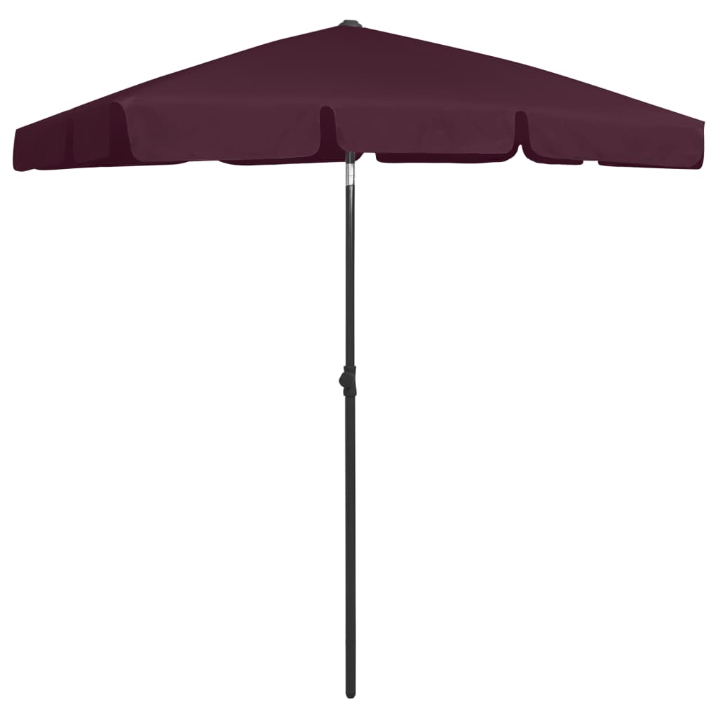 Vidaxl strandamparaolsol 180x120 cm Bordeaux rout
