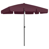 Vidaxl Strandparasol 200x125 cm Bordeaux Red