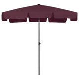Vidaxl Strandparasol 200x125 cm Bordeaux Red