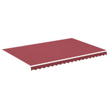 Tissu de remplacement Vidaxl pour Luifel 4,5x3 M Bordeaux rouge